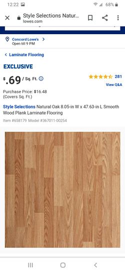 Oak laminate flooring