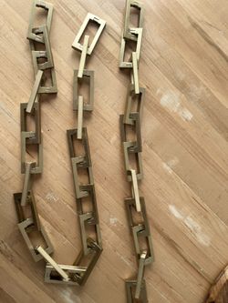 Solid Brass Machined Chain Links