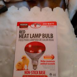 Red Heat Lamp Bulb (foco Para Lámpara De Calor Roja)