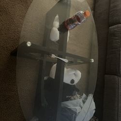 Glass top Coffee Table OVAL