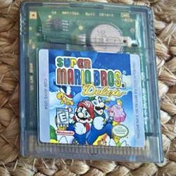 Super Mario Deluxe Vintage Gameboy Color Game Nintendo 1999 Works Great Tested