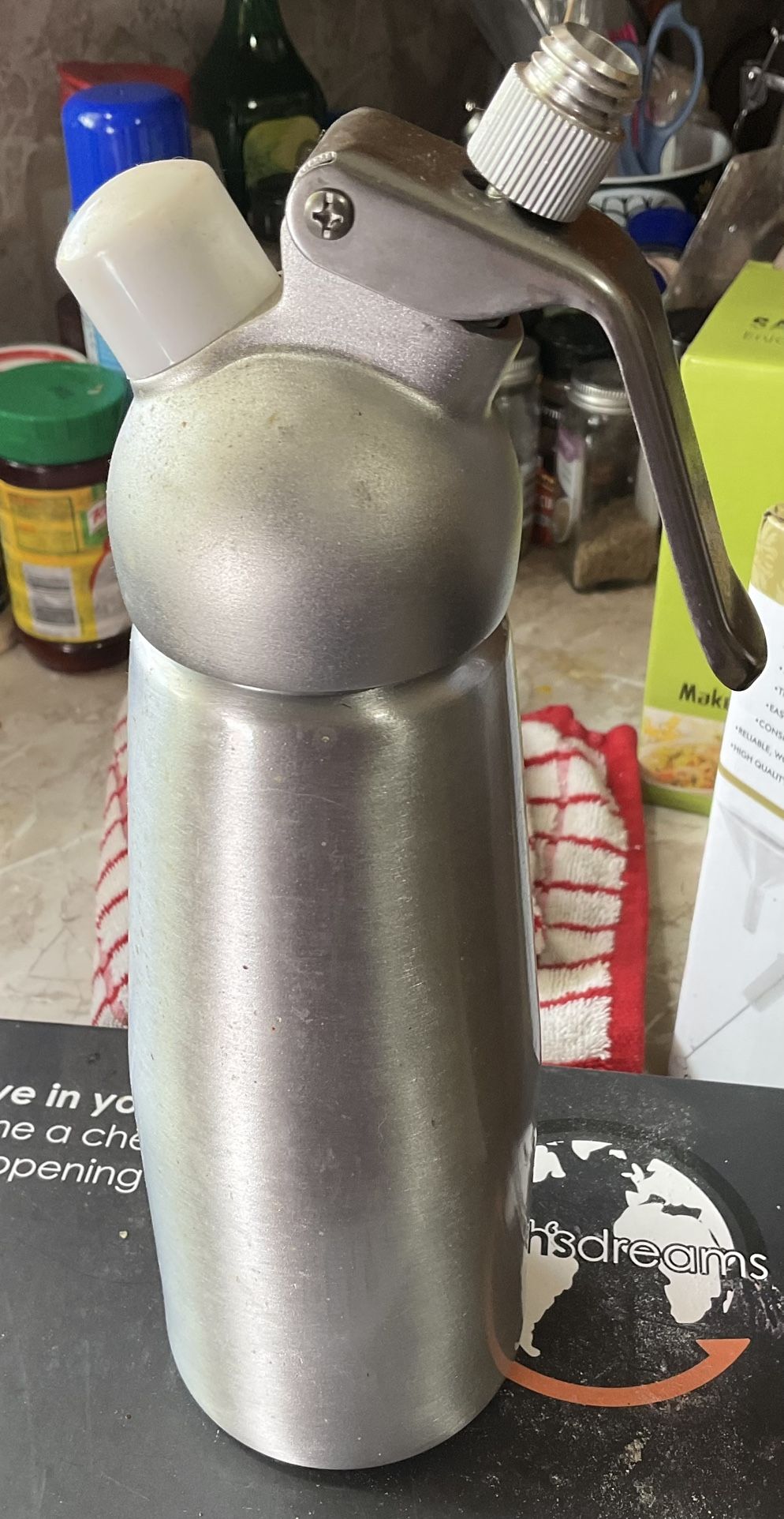 Metal Whipped Cream Canister – Like New / Professional Quality