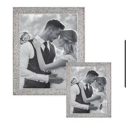Glitter Silver  Border Picture Frame Set