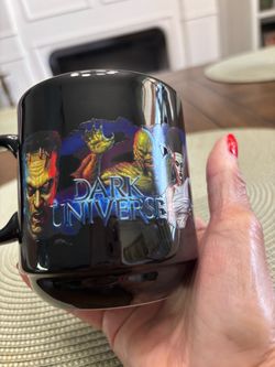 Universal studios dark universe classic monsters black ceramic mug
