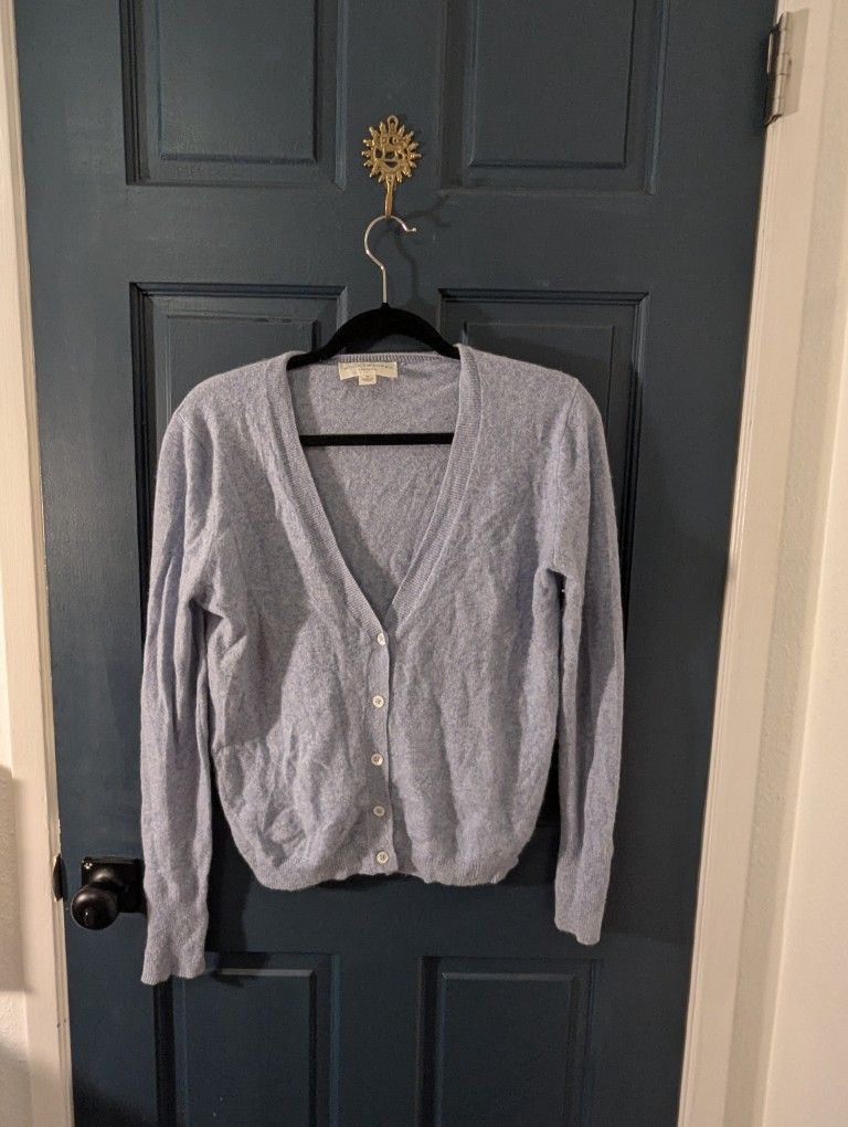 Blue Cashmere Cardigan - Size M