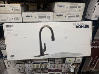 Kohler Bevin Pull-down Kitchen Faucet. Matte Black. New