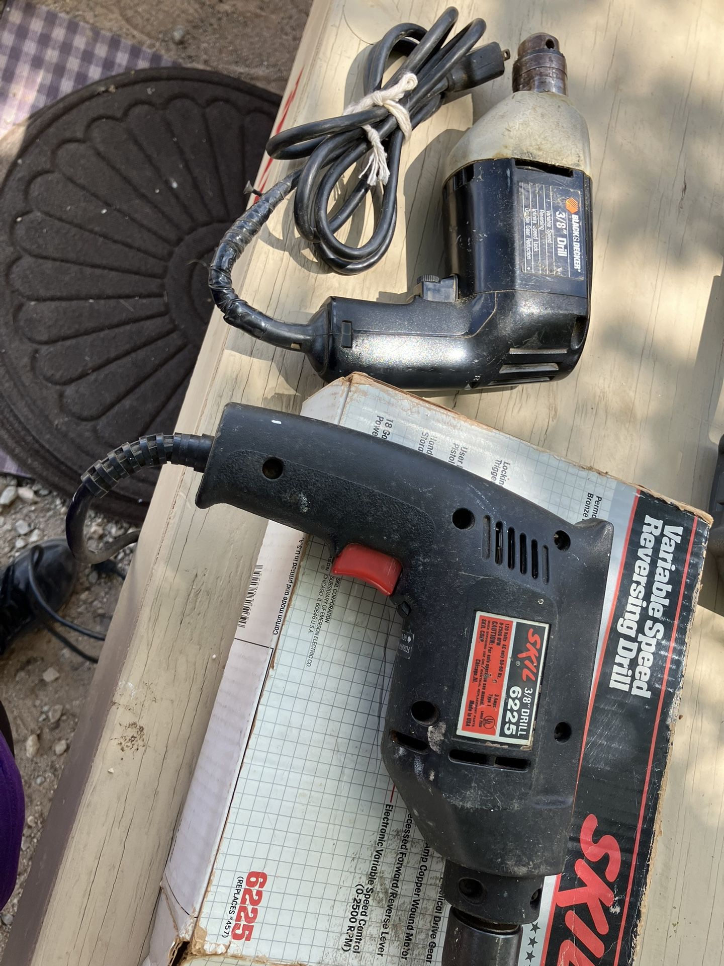 Electric Drills (2) [1-Skil, 1-Black&Decker]