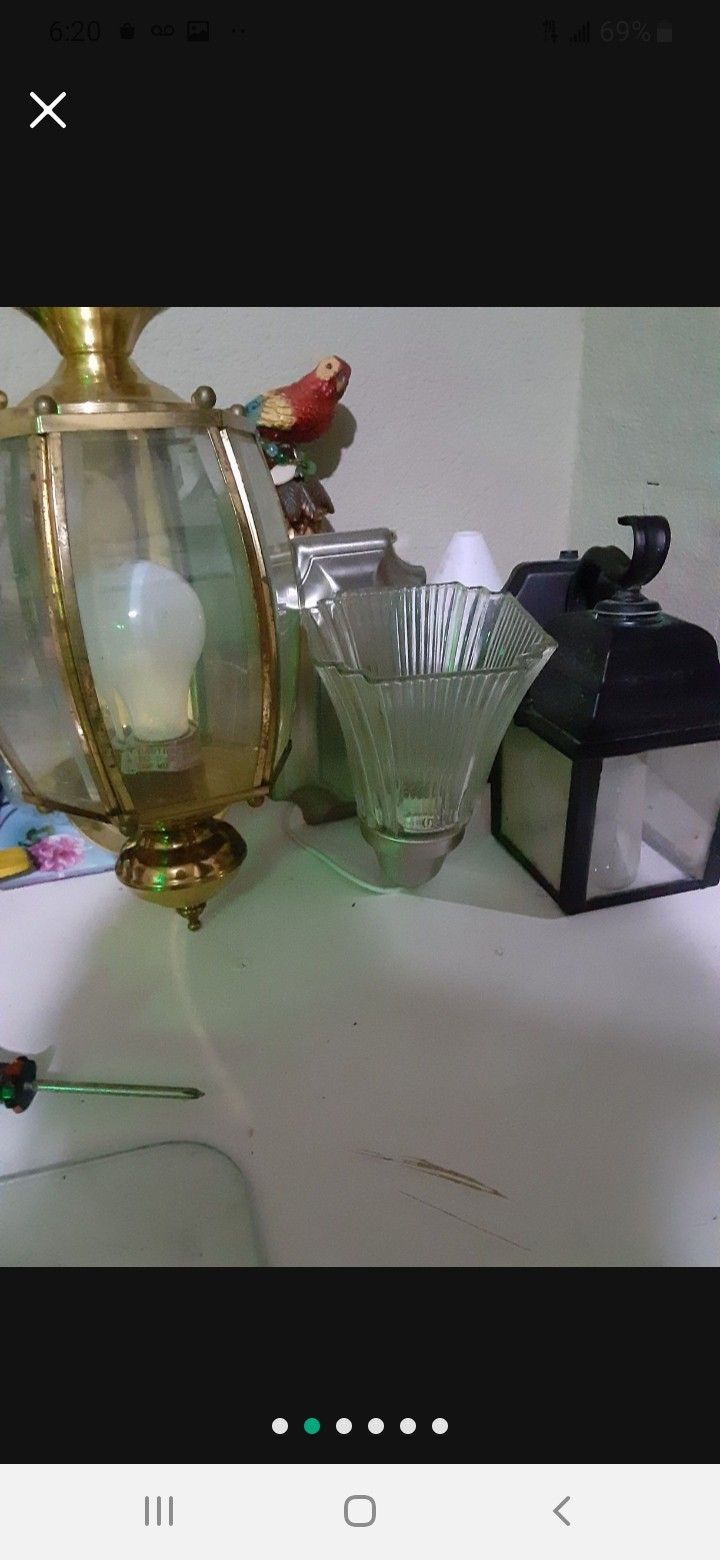 Indoor/Outdoor Light Fixtures $15.00 Cash Only (Serious Buyers)