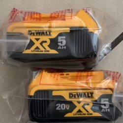 Dewalt New 5ah Battery 2x $130 Nuevas 