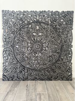 3 Panel Mandala wall decoration