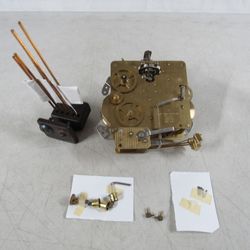 Emil Schmeckenbecher Mantel Clock Movement #340-020 & Chime Bar Parts
