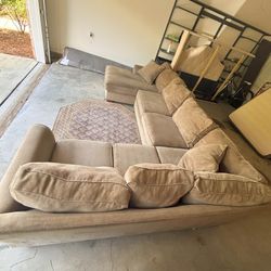 Free delivery U-Shaped Oversized Sectional – Seats 6+ Comfortably!