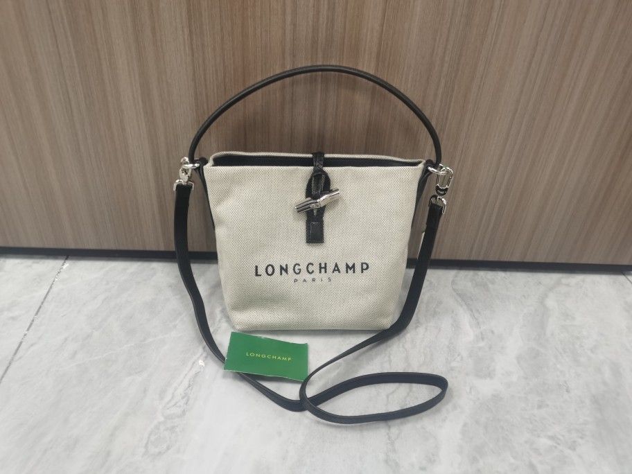 Longchamp Essential Toile Bucket Bag