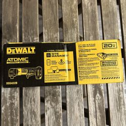 Dewalt right angle grinder 20v Atomic