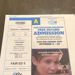 Fresno Fair Tickets $10 For Two 