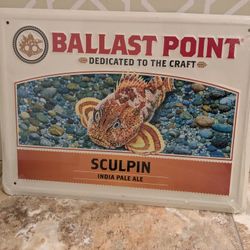 ballast point sculpin ipa tacker sign