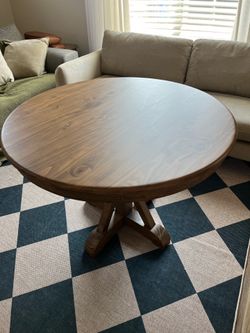 Solid wood dining table