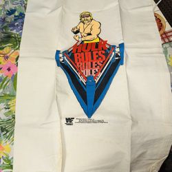 HULK HOGAN - LIMITED MINT 1990 CANVUS TOTE/LAUNDRY BAG WWF from collection Saved In Poly Bag
