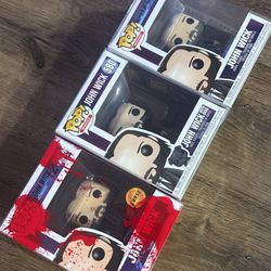 John Wick Funko Pop Lot – 3 Pops
