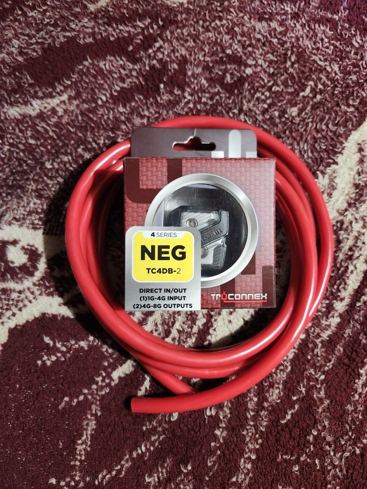 If You Want To Run Highs Amplifier This For You 0 Gauge In 2-4 Gauge Out  With 6ft 4 Gauge Power Wire