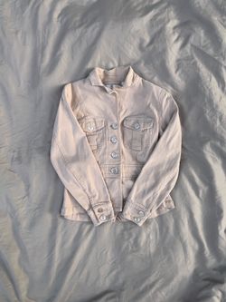 Beige Liz Claiborne button up jacket.