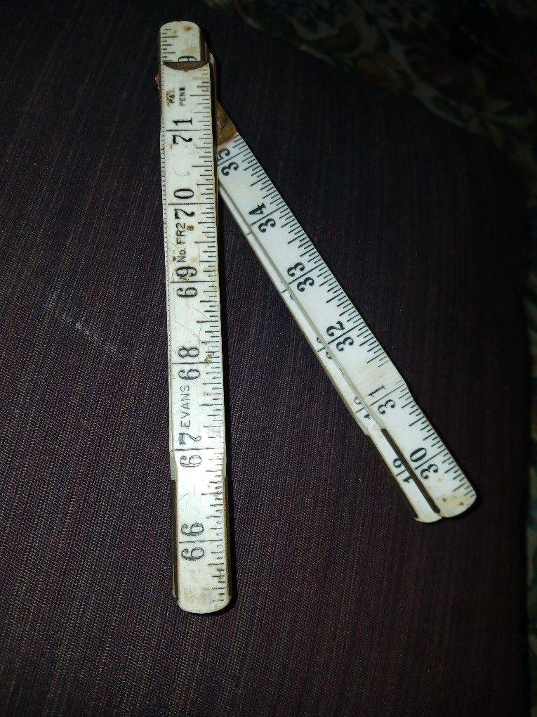 Vintage  6ft.  Folding Ruler