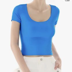 Skims Inspired Scoop Neck Tshirt