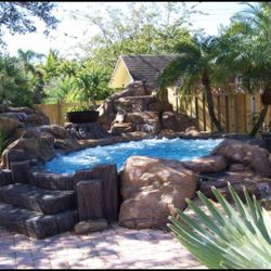 Small Spa With Waterfalls 