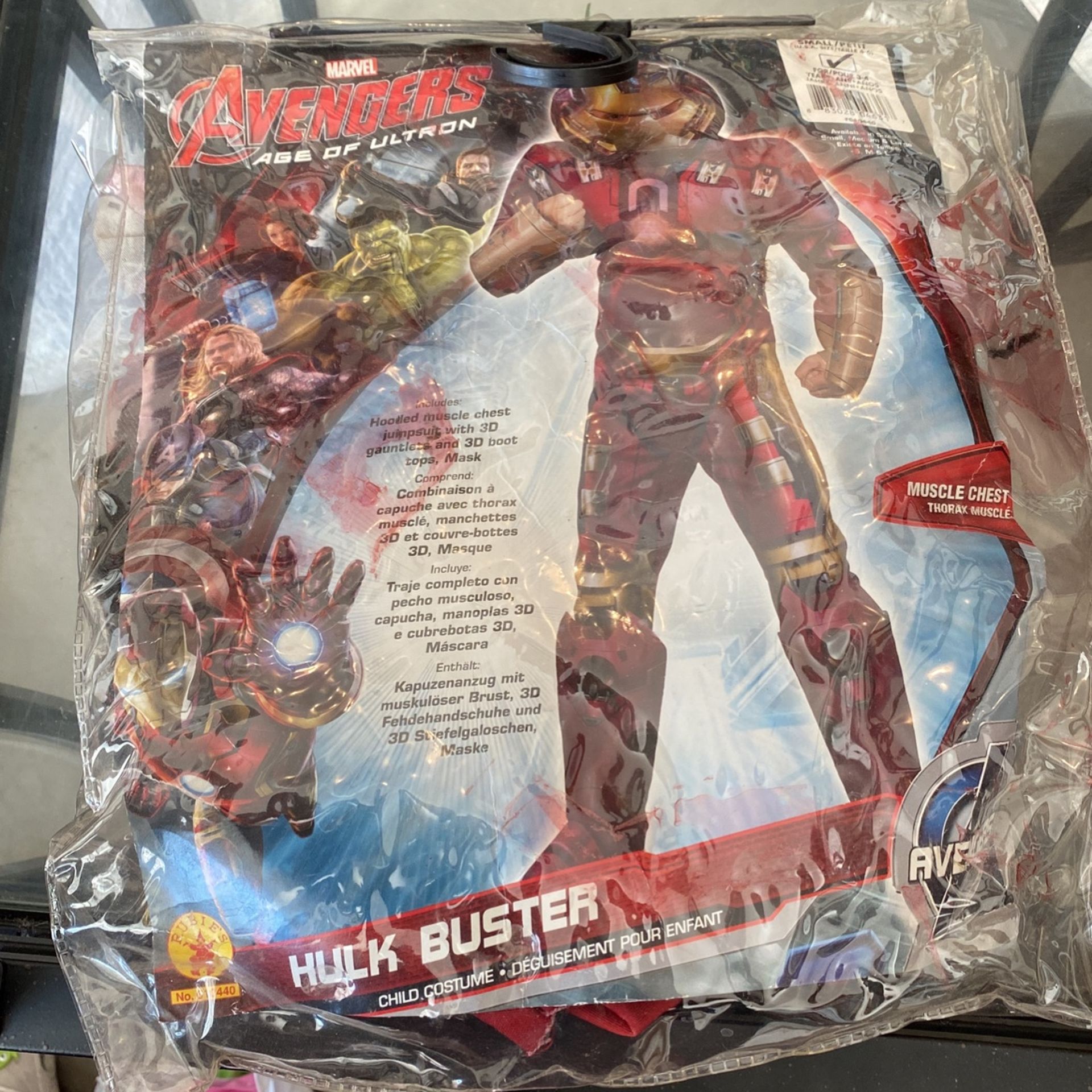 Hulk Buster Costume Size Am 4-6