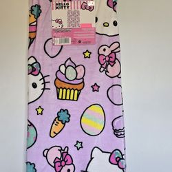 🐣 Hello Kitty Easter Throw Blanket🐣