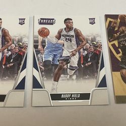 Lot Of 3 NBA Sacramento Kings Buddy Hield Rookie Cards