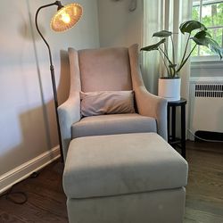 West Elm Rocking chair And Ottoman