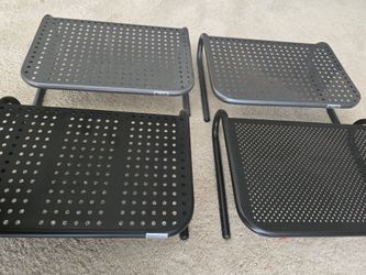 Allsop and AmazonBasics Metal Monitor Stands – Set of 4