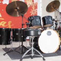 Mapex Armory Studioease 6-Piece Drum Set w/ Zildjian Cymbals Transparent Black