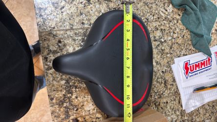 Over size cushion seat for bike