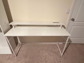 Desk with LED lights