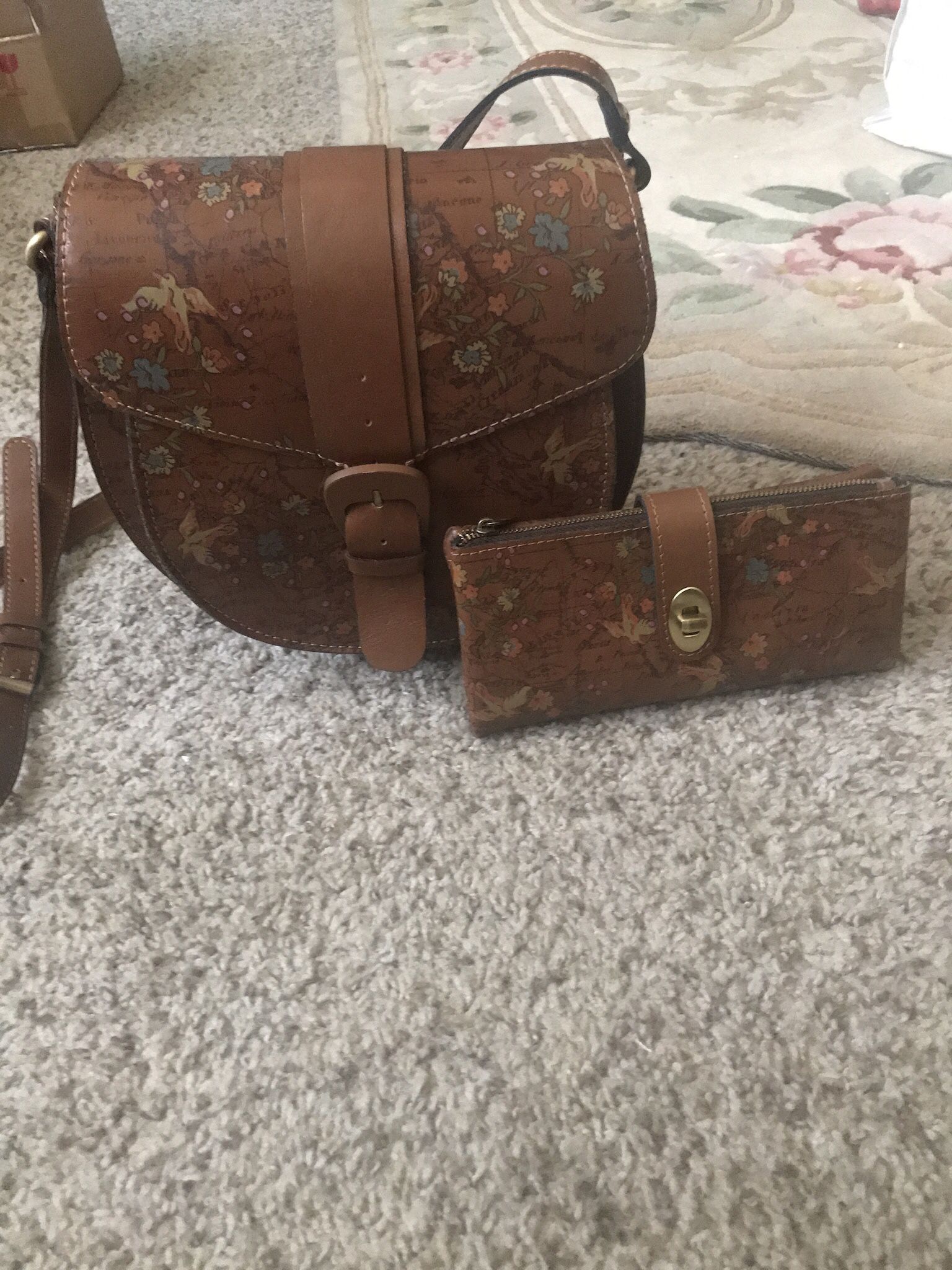 Patricia Nash leather handbag and wallet