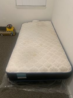 Twin mattress and box spring