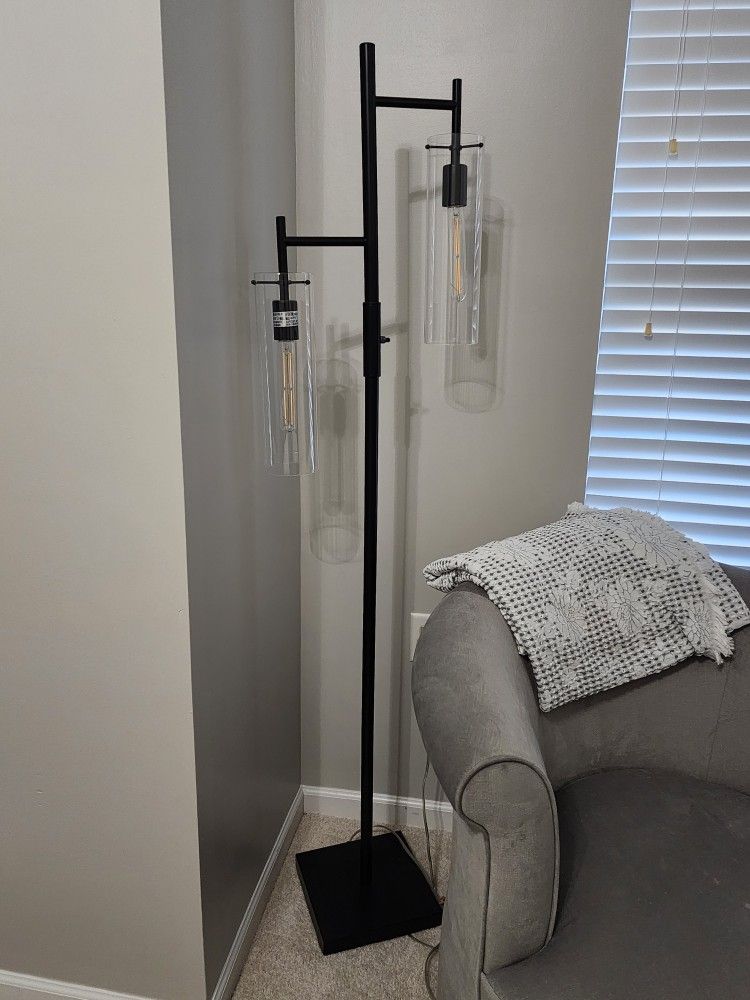 Black Industrial-Style Floor Lamp from Kirkland's