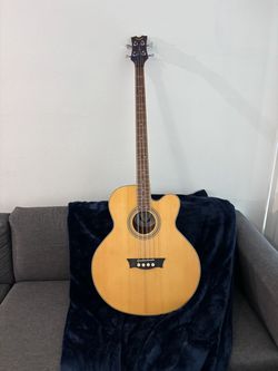 Dean EABC Acoustic-Electric Bass Guitar + ChromaCast Padded Gig Bag