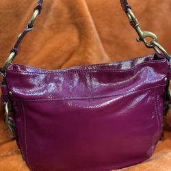 Coach Zoe Patent Leather Hobo
