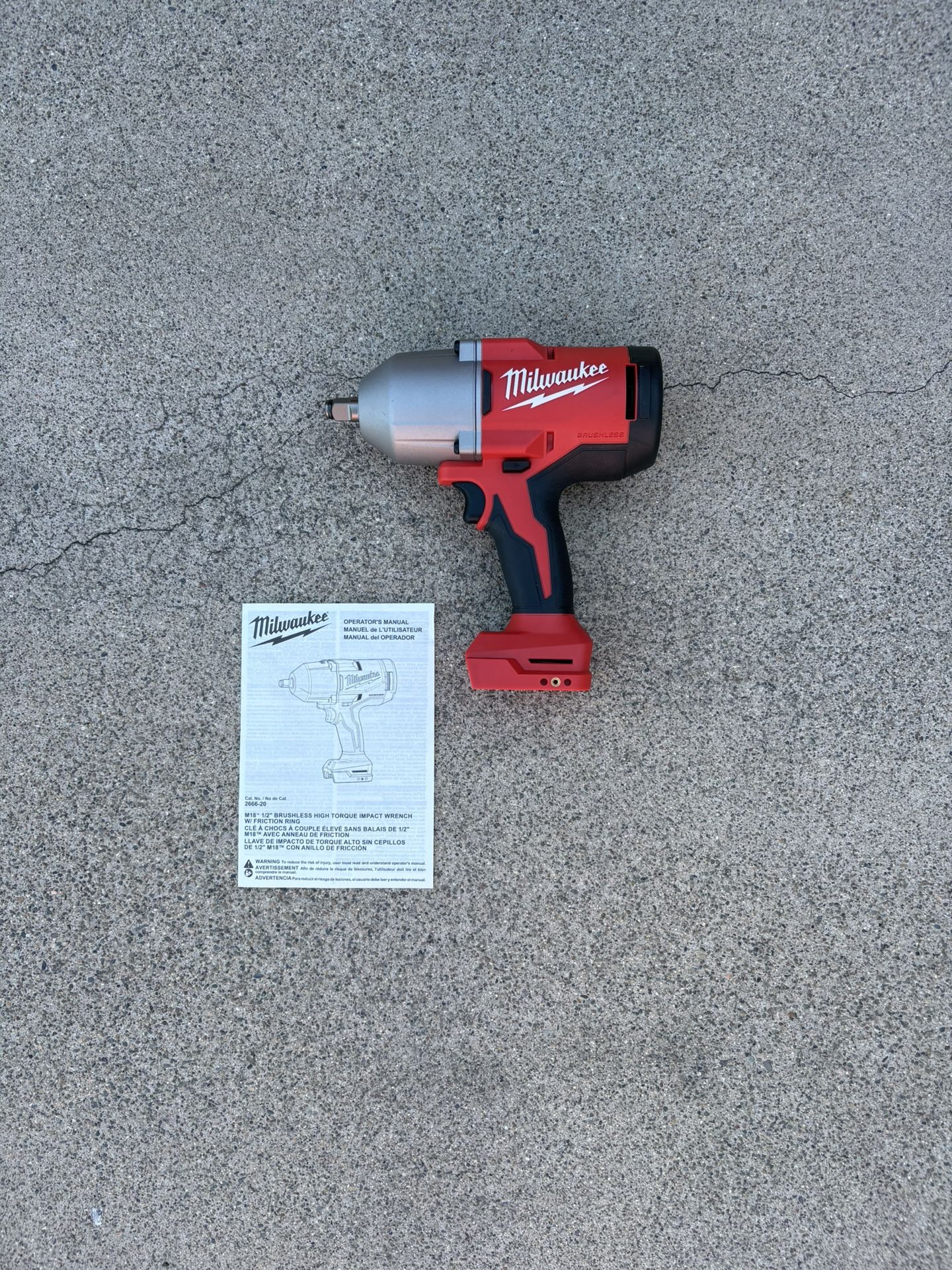 Brand New Milwaukee M18 1/2 Inch impact wrench
