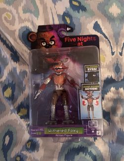 Jazwares FNAF Withered Foxy 5-in Action Figure