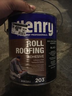Henry roll roofing adhesive. 203