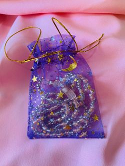 Beaded necklace in Organza Pouch