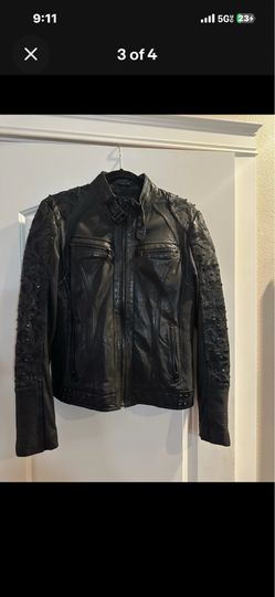 Affliction limited edition genuine leather jacket size large