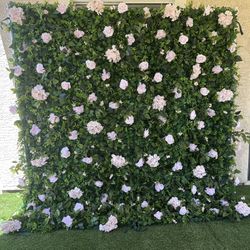 Baby Pink Flower Wall 
