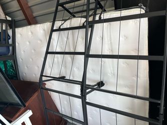 Full size bed with folding frame