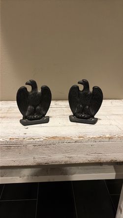 Black Eagle Bookends Set of 2