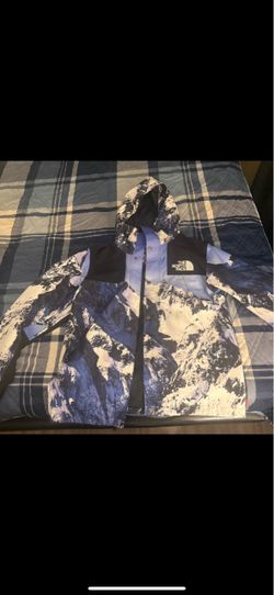 Northface Supreme Mountain Print Parka